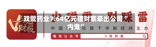 双鹭药业7.64亿元理财案牵出公司“内鬼”-第3张图片