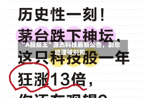 “A股股王	”源杰科技最新公告，副总经理被刑拘-第2张图片