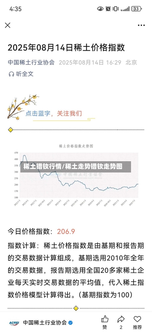 稀土镨钕行情/稀土走势镨钕走势图