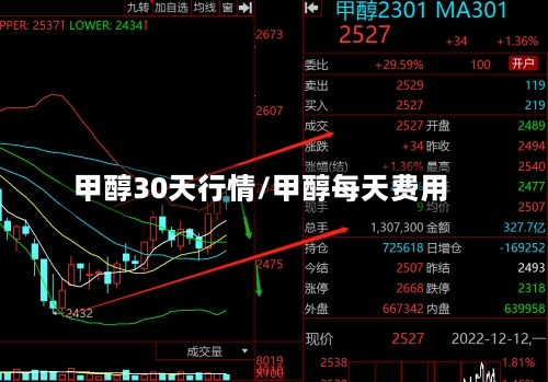 甲醇30天行情/甲醇每天费用