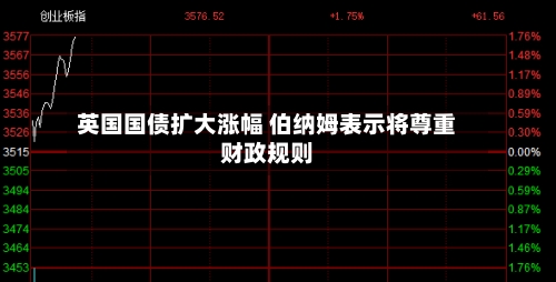 英国国债扩大涨幅 伯纳姆表示将尊重财政规则-第3张图片