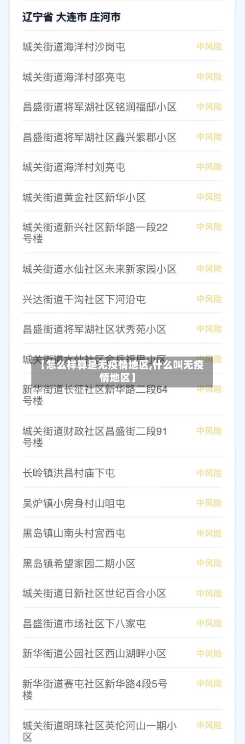 【怎么样算是无疫情地区,什么叫无疫情地区】