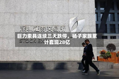 巨力索具连续三天跌停	，杨子家族累计套现28亿-第2张图片