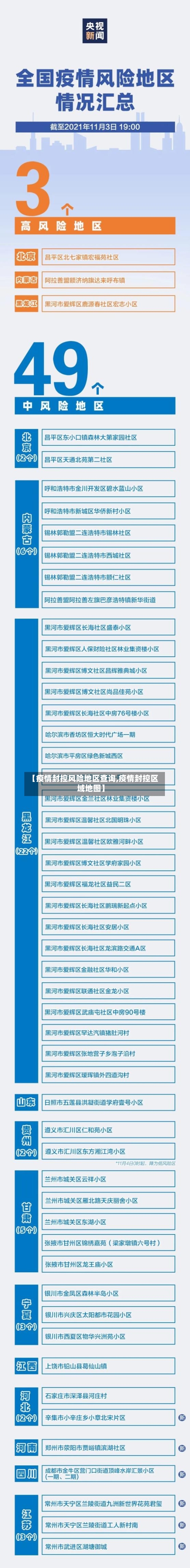 【疫情封控风险地区查询,疫情封控区域地图】-第3张图片