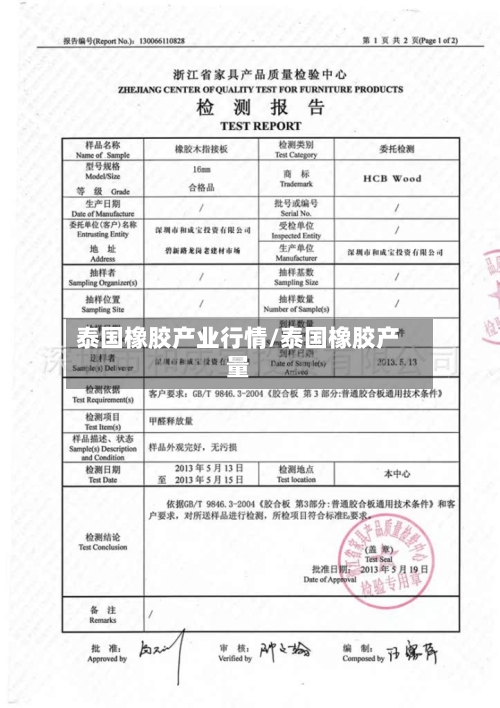 泰国橡胶产业行情/泰国橡胶产量-第2张图片