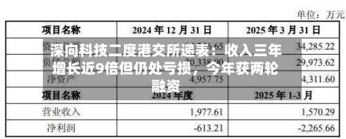 深向科技二度港交所递表：收入三年增长近9倍但仍处亏损，今年获两轮融资-第3张图片