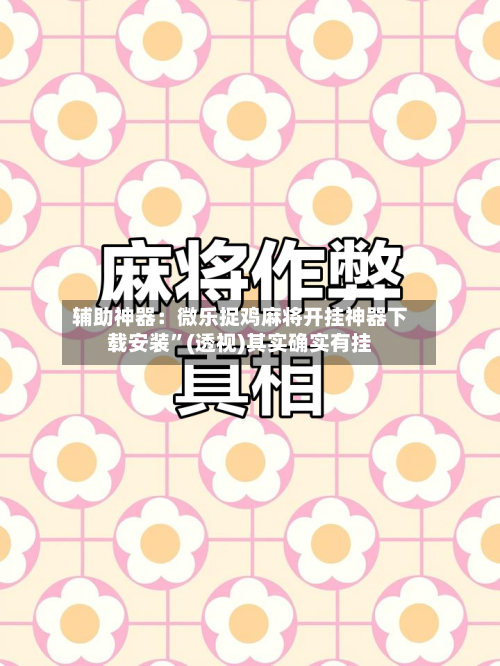 辅助神器：微乐捉鸡麻将开挂神器下载安装”(透视)其实确实有挂-第3张图片