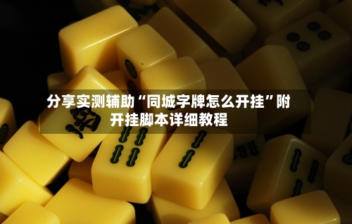 分享实测辅助“同城字牌怎么开挂”附开挂脚本详细教程-第2张图片