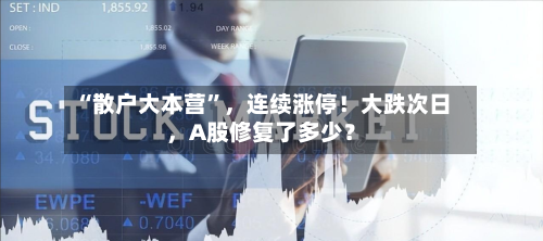 “散户大本营	”	，连续涨停！大跌次日，A股修复了多少？-第3张图片