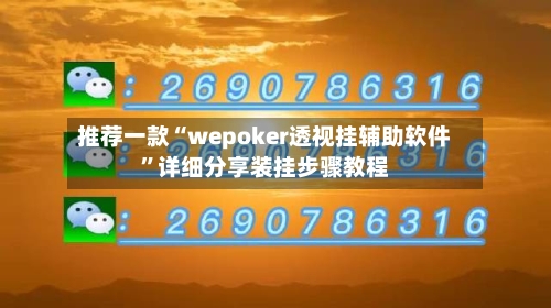 推荐一款“wepoker透视挂辅助软件	”详细分享装挂步骤教程-第2张图片