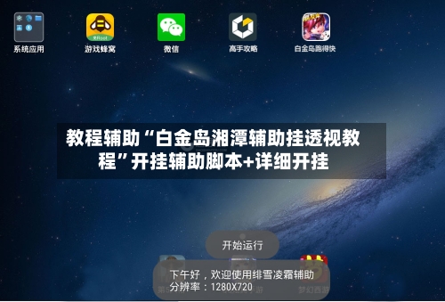 教程辅助“白金岛湘潭辅助挂透视教程	”开挂辅助脚本+详细开挂-第2张图片