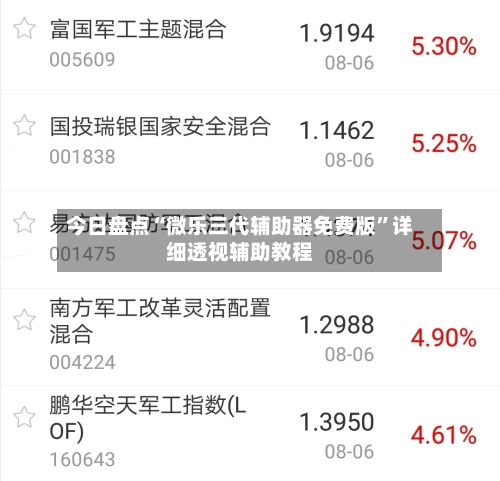今日盘点“微乐三代辅助器免费版	”详细透视辅助教程-第2张图片