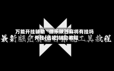 万能开挂辅助“微乐陕西麻将有挂吗”开挂(透视)辅助教程-第2张图片
