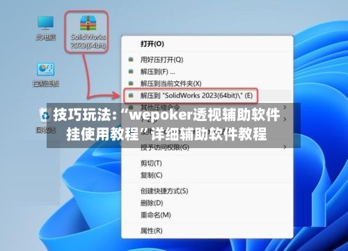 技巧玩法:“wepoker透视辅助软件挂使用教程”详细辅助软件教程-第2张图片