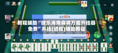 教程辅助“微乐海南麻将万能开挂器免费”开挂(透视)辅助教程-第3张图片