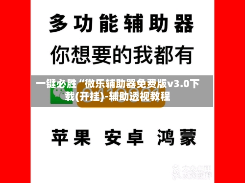 一键必胜“微乐辅助器免费版v3.0下载(开挂)-辅助透视教程