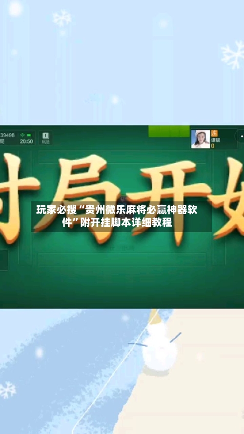 玩家必搜“贵州微乐麻将必赢神器软件	”附开挂脚本详细教程-第2张图片