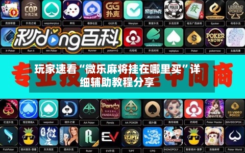 玩家速看“微乐麻将挂在哪里买”详细辅助教程分享