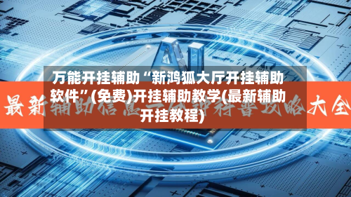 万能开挂辅助“新鸿狐大厅开挂辅助软件”(免费)开挂辅助教学(最新辅助开挂教程)-第2张图片