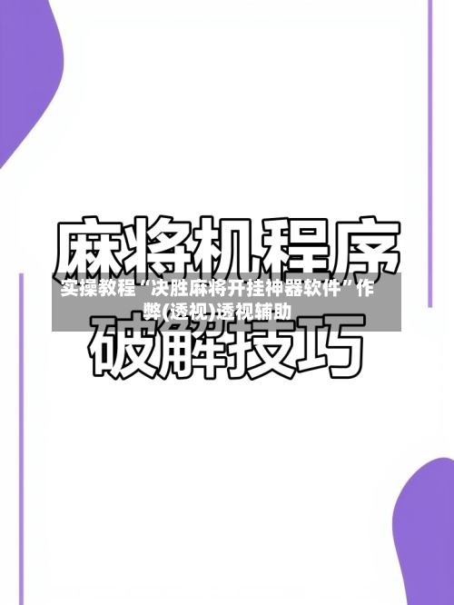 实操教程“决胜麻将开挂神器软件	”作弊(透视)透视辅助-第2张图片