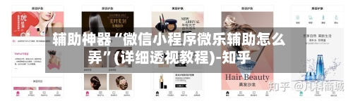 辅助神器“微信小程序微乐辅助怎么弄”(详细透视教程)-知乎-第3张图片