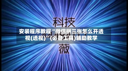 安装程序教程“微信拼三张怎么开透视(透视)”(必备工具)辅助教学-第2张图片