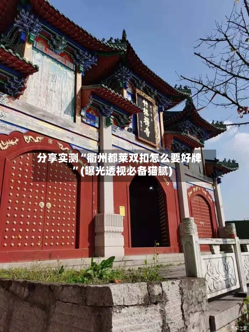 分享实测“衢州都莱双扣怎么要好牌”(曝光透视必备猫腻)