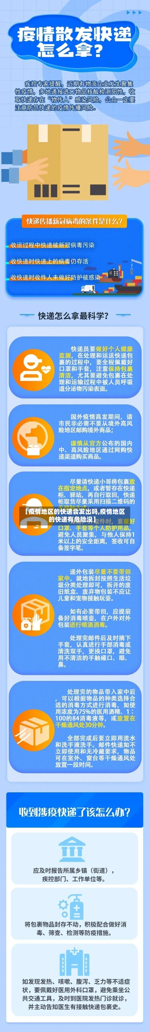 【疫情地区的快递会发出吗,疫情地区的快递有危险没】
