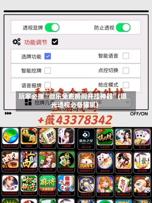 玩家必搜“微乐免费房间开挂神器	”(曝光透视必备猫腻)-第2张图片