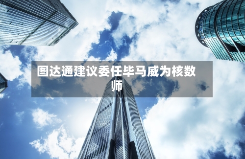 图达通建议委任毕马威为核数师-第2张图片