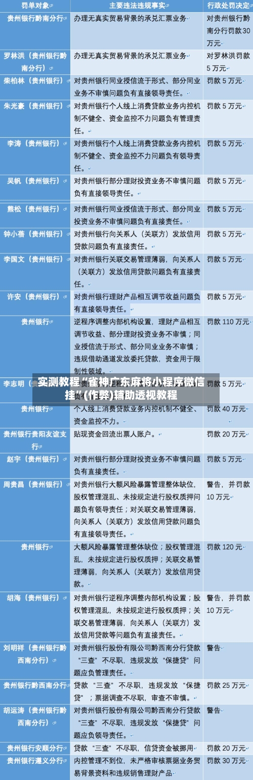 实测教程“雀神广东麻将小程序微信挂”(作弊)辅助透视教程-第2张图片