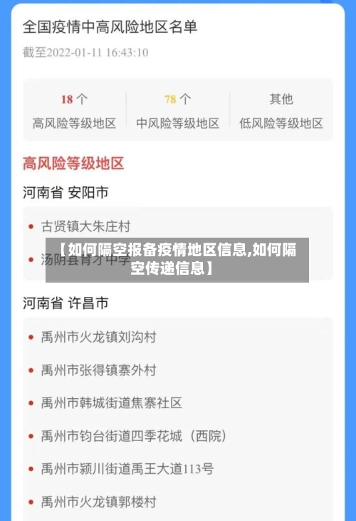 【如何隔空报备疫情地区信息,如何隔空传递信息】-第2张图片