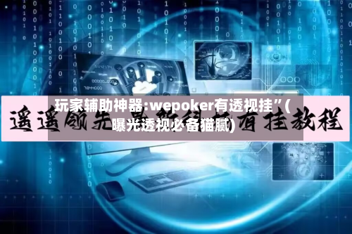 玩家辅助神器:wepoker有透视挂	”(曝光透视必备猫腻)-第2张图片