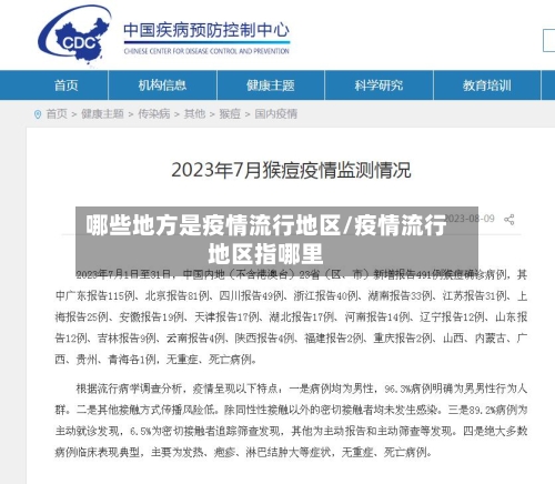 哪些地方是疫情流行地区/疫情流行地区指哪里
