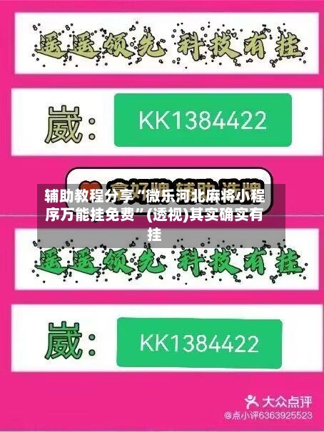 辅助教程分享“微乐河北麻将小程序万能挂免费	”(透视)其实确实有挂-第2张图片