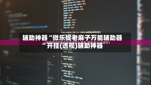 辅助神器“微乐捉老麻子万能辅助器	”开挂(透视)辅助神器-第3张图片