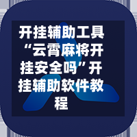 开挂辅助工具“云霄麻将开挂安全吗”开挂辅助软件教程-第2张图片
