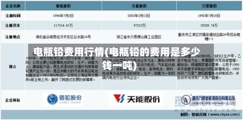 电瓶铅费用行情(电瓶铅的费用是多少钱一吨)
