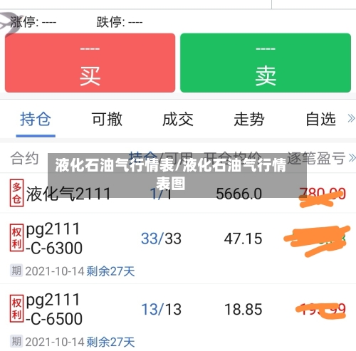 液化石油气行情表/液化石油气行情表图