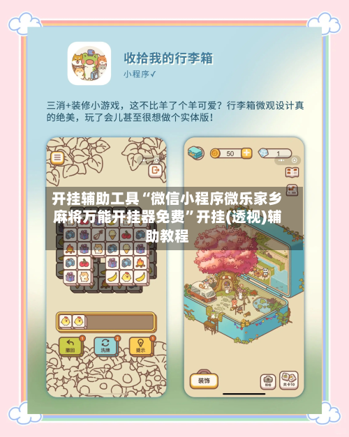开挂辅助工具“微信小程序微乐家乡麻将万能开挂器免费”开挂(透视)辅助教程-第3张图片