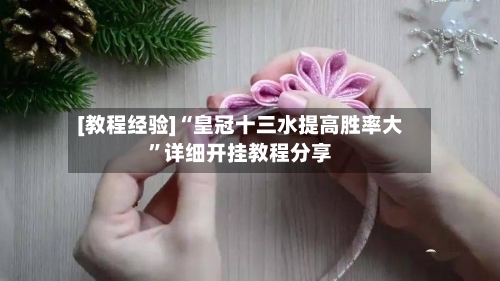 [教程经验]“皇冠十三水提高胜率大”详细开挂教程分享-第3张图片