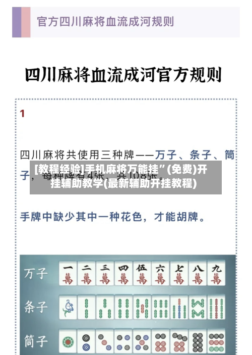 [教程经验]手机麻将万能挂”(免费)开挂辅助教学(最新辅助开挂教程)-第2张图片