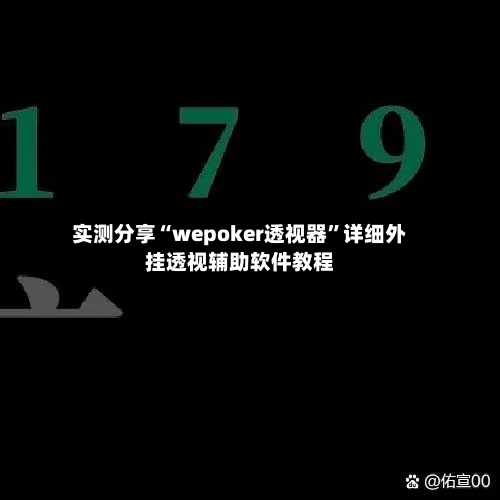 实测分享“wepoker透视器”详细外挂透视辅助软件教程