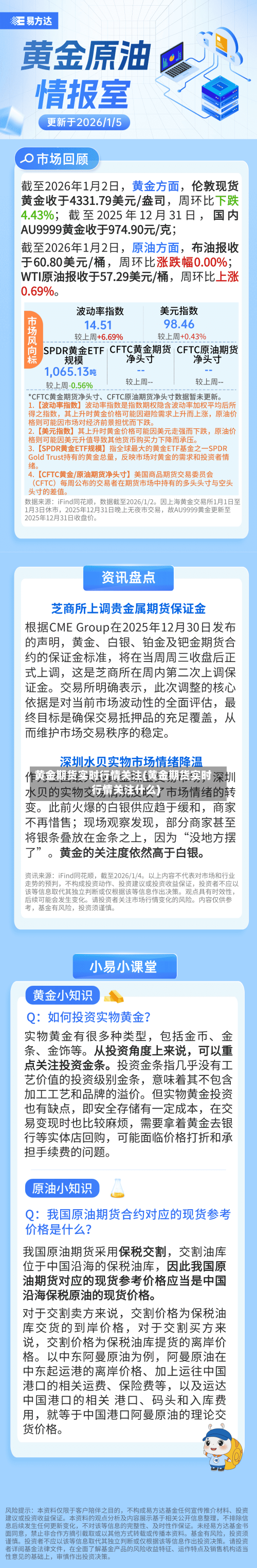 黄金期货实时行情关注(黄金期货实时行情关注什么)