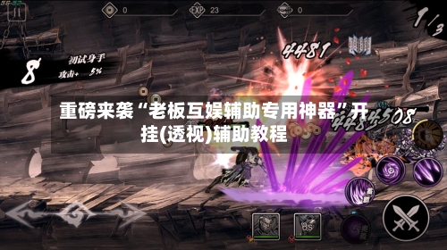 重磅来袭“老板互娱辅助专用神器”开挂(透视)辅助教程