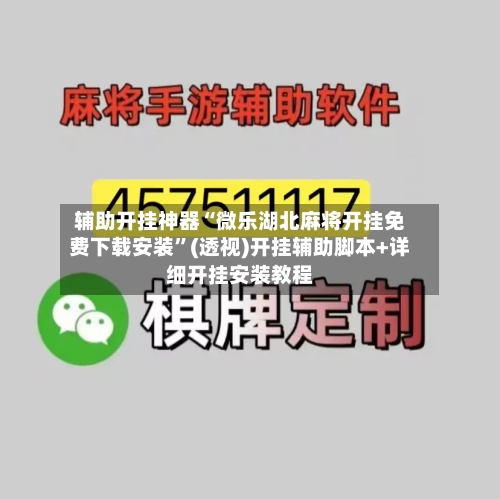 辅助开挂神器“微乐湖北麻将开挂免费下载安装”(透视)开挂辅助脚本+详细开挂安装教程-第2张图片
