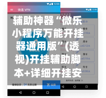 辅助神器“微乐小程序万能开挂器通用版”(透视)开挂辅助脚本+详细开挂安装教程-第2张图片