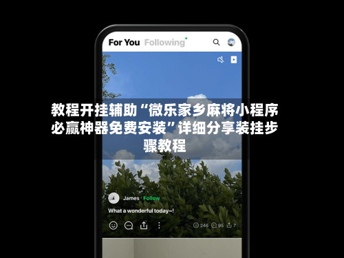 教程开挂辅助“微乐家乡麻将小程序必赢神器免费安装”详细分享装挂步骤教程-第2张图片