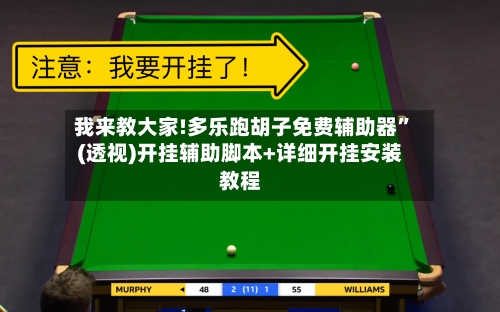 我来教大家!多乐跑胡子免费辅助器	”(透视)开挂辅助脚本+详细开挂安装教程-第2张图片