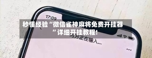 秒懂经验“微信雀神麻将免费开挂器”详细开挂教程!-第2张图片